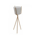 Ivory Metal Planter with Gold Minimalist Stand