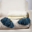 Big Tassel Knit Throw