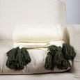 Big Tassel Knit Throw