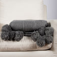 Knitted Pom Throw