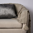 Diagonal Pattern Tassel Throw
