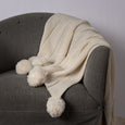 Knitted Pom Throw