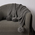 Knitted Pom Throw