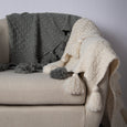 Knitted Tassel Throw