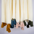 Big Tassel Knit Throw