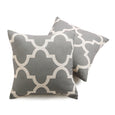 Linen Blend Moroccan Pillow Cover
