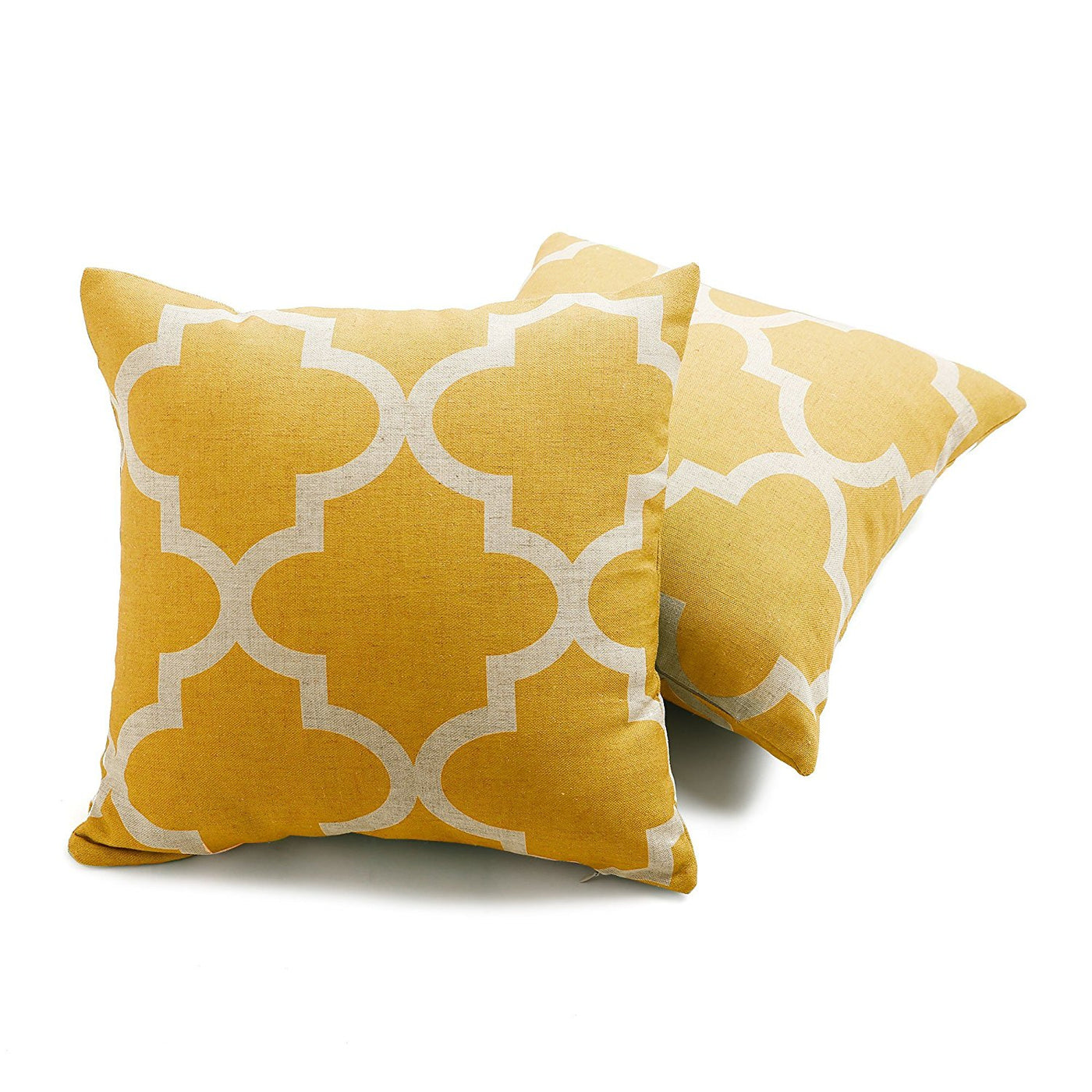Linen Blend Moroccan Pillow Cover