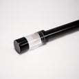 Capped Acrylic Cylinder Finial Metal Curtain Rod