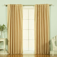 Faux Silk Candy Stripe Blackout Curtains