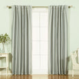Faux Silk Candy Stripe Blackout Curtains