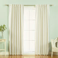 Faux Silk Candy Stripe Blackout Curtains