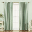 Faux Silk Candy Stripe Blackout Curtains