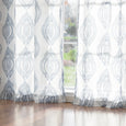 Faux Linen Sheer Medallion Curtains