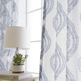 Faux Linen Sheer Medallion Curtains