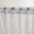 Sheer Faux Linen Modern Abstract Curtains