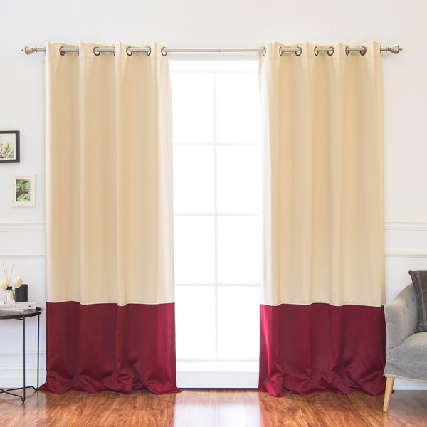 Colorblock Blackout Curtains