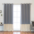 Colorblock Blackout Curtains