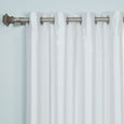 Faux Silk Colorblock Blackout Curtain