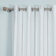 Faux Silk Colorblock Blackout Curtain