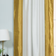 Faux Silk Border Blackout Curtain