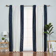 Faux Silk Border Blackout Curtain
