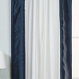 Faux Silk Border Blackout Curtain