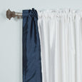 Faux Silk Border Blackout Curtain