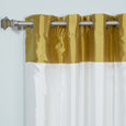 Faux Silk Top Border Blackout Curtain