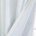 Faux Silk Top Border Blackout Curtain