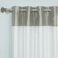 Faux Silk Top Border Blackout Curtain