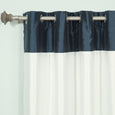 Faux Silk Top Border Blackout Curtain