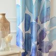 Faux Silk Watercolor Floral Blackout Curtains