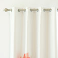 Faux Silk Watercolor Floral Blackout Curtains