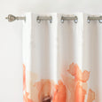Faux Silk Watercolor Floral Blackout Curtains