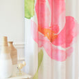Faux Silk Watercolor Floral Blackout Curtains