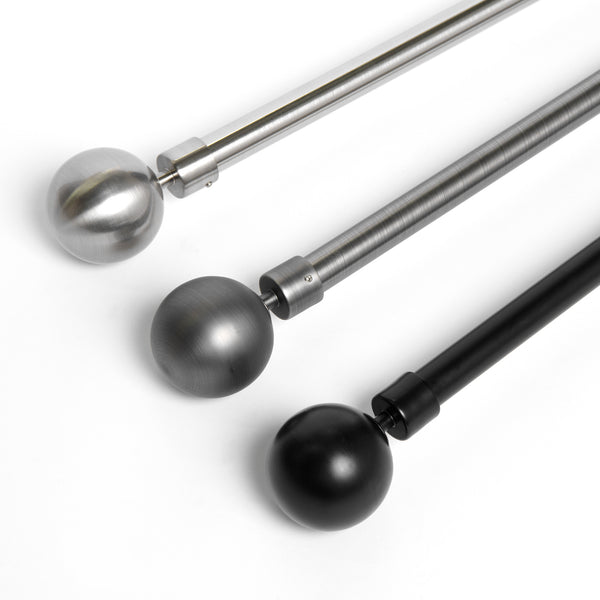 Metal Ball Single Curtain Rod