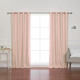 Solid Cotton Blackout Curtains
