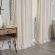 Dotted Lace Overlay Blackout Curtains