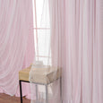 Dotted Lace Overlay Blackout Curtains