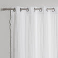 Dotted Lace Overlay Blackout Curtains