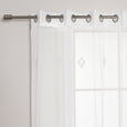 Sheer Damask Grommet Curtains