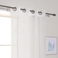 Sheer Damask Grommet Curtains