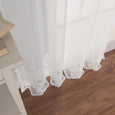 Sheer Damask Grommet Curtains