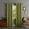 SolbloQ Solid Silver Grommet Blackout Curtains