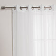 Sheer Thin Stripe Grommet Curtains