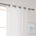 Sheer Thin Stripe Grommet Curtains