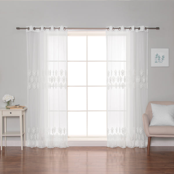 Sheer Tulip Grommet Curtains