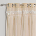 Lace Overlay Blackout Curtains