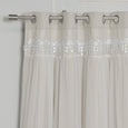 Lace Overlay Blackout Curtains