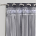 Lace Overlay Blackout Curtains
